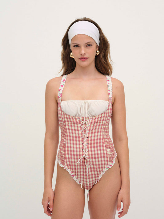 Georgia Bodysuit - Mauve | For Love and Lemons