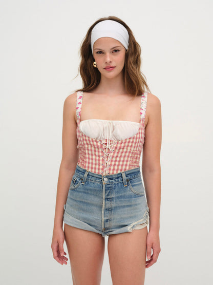 Georgia Bodysuit - Mauve | For Love and Lemons