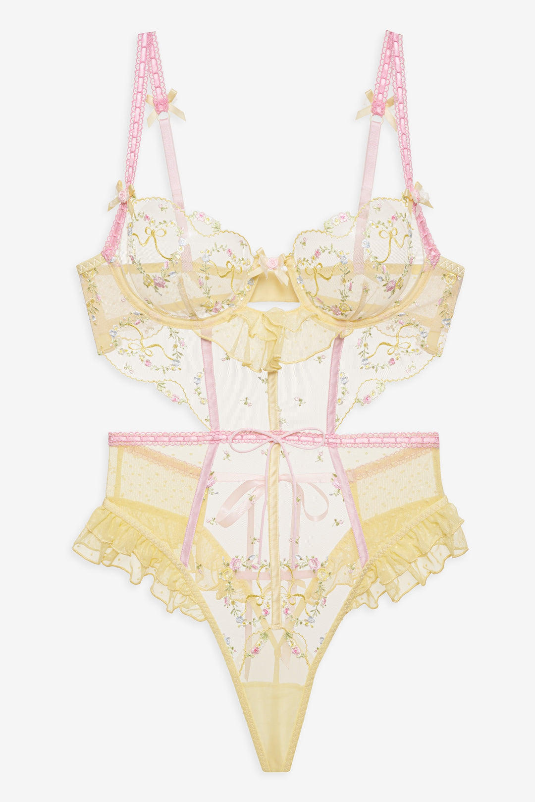 Sunny Bouquet Teddy - Multi Yellow | For Love and Lemons