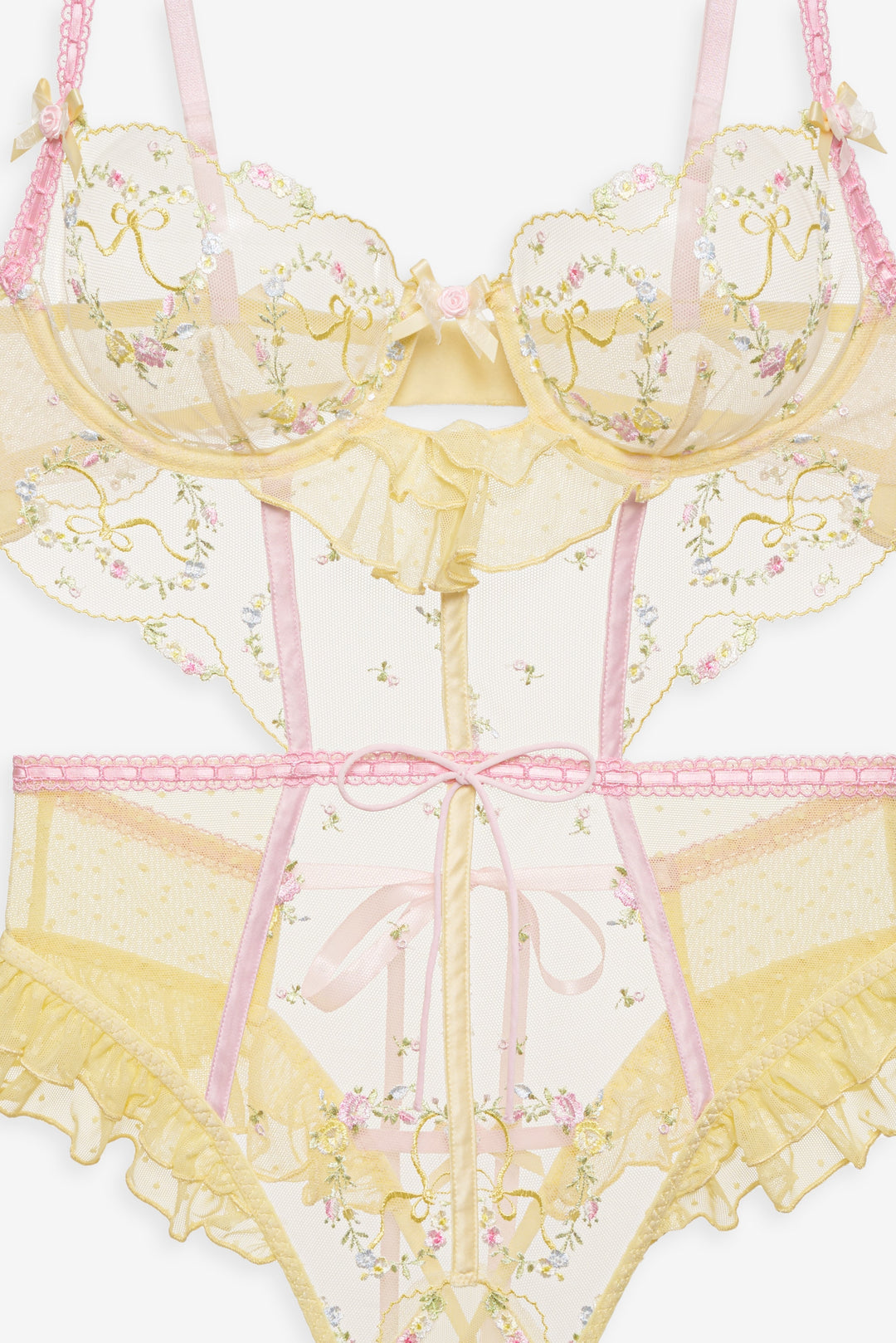 Sunny Bouquet Teddy - Multi Yellow | For Love and Lemons
