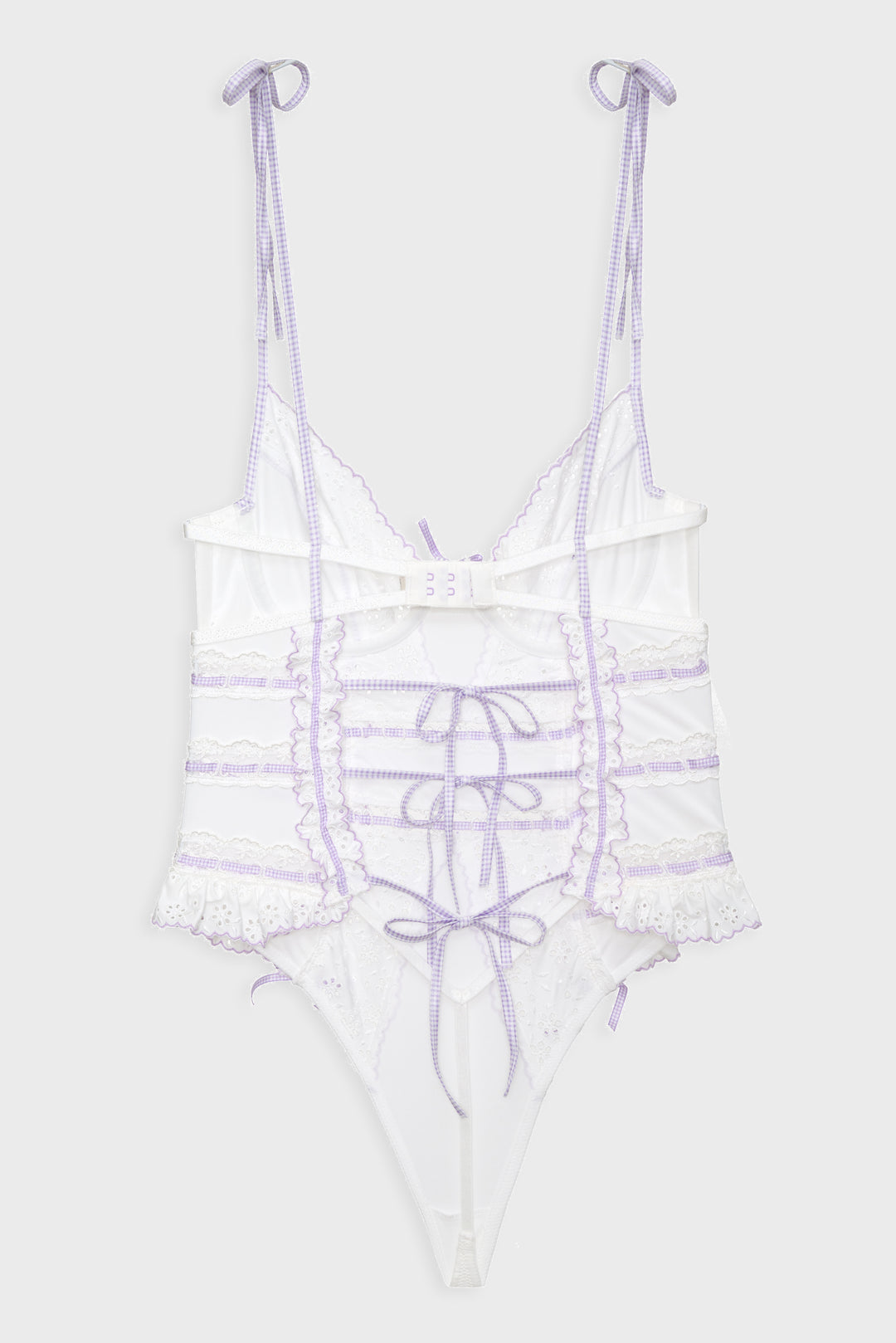 Daisy Eyelet Bodysuit - Lavender | For Love and Lemons
