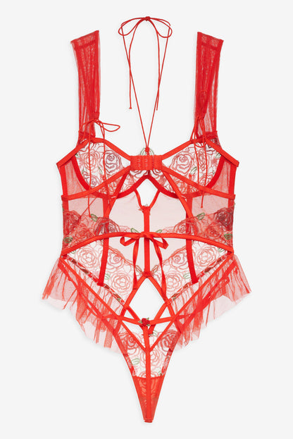 Gene Bodysuit - Red | For Love and Lemons