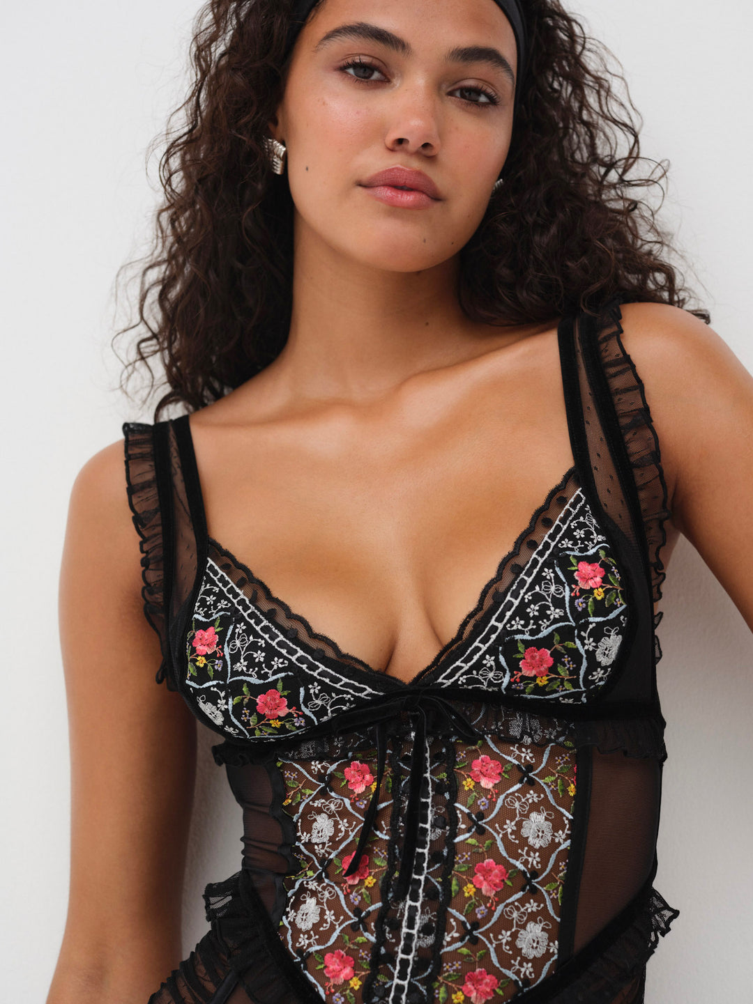 Loretta Teddy - Black | For Love and Lemons
