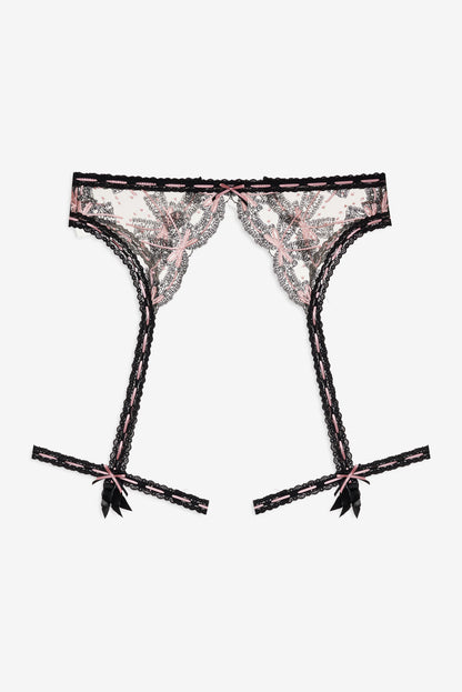Love Letters Garter Belt - Black | For Love and Lemons