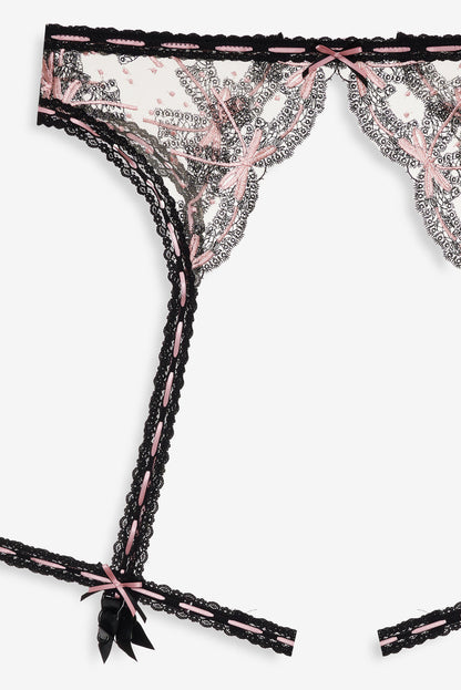 Love Letters Garter Belt - Black | For Love and Lemons