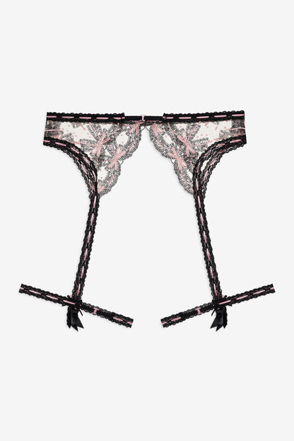 Love Letters Garter Belt - Black | For Love and Lemons