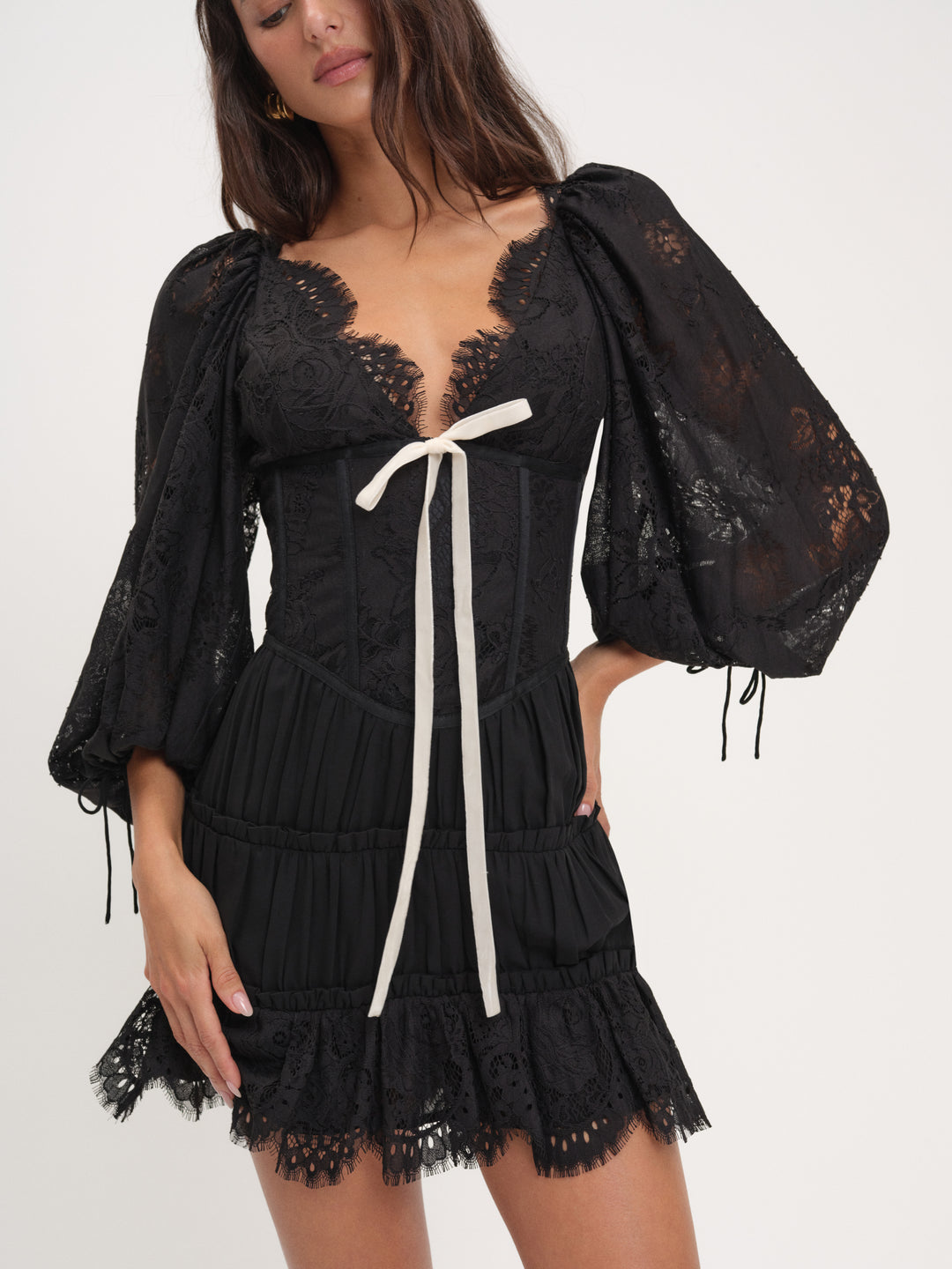Ellis Mini Dress - Black | For Love and Lemons
