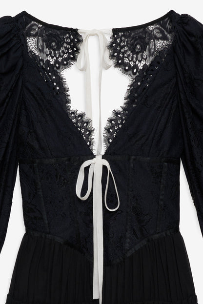Ellis Mini Dress - Black | For Love and Lemons