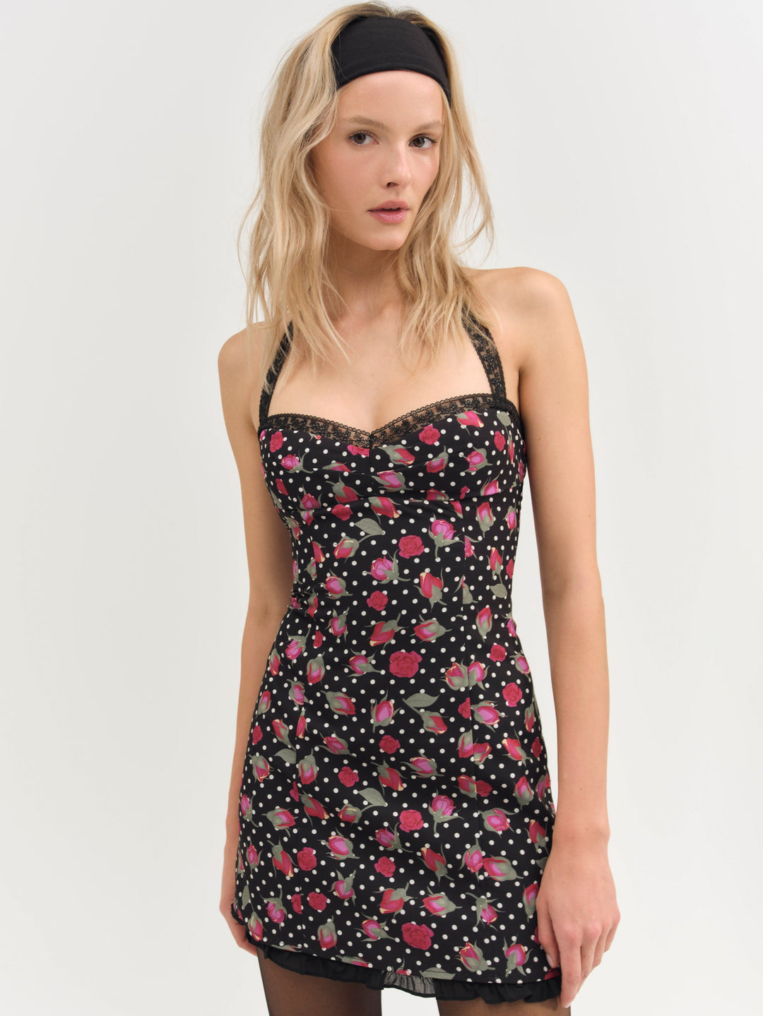 Betty Bud Mini Dress - Black | For Love and Lemons