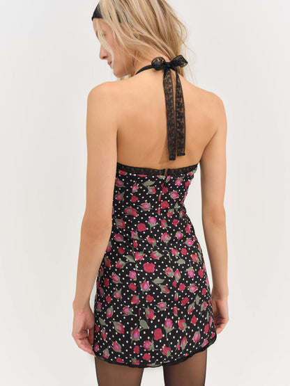 Betty Bud Mini Dress - Black | For Love and Lemons