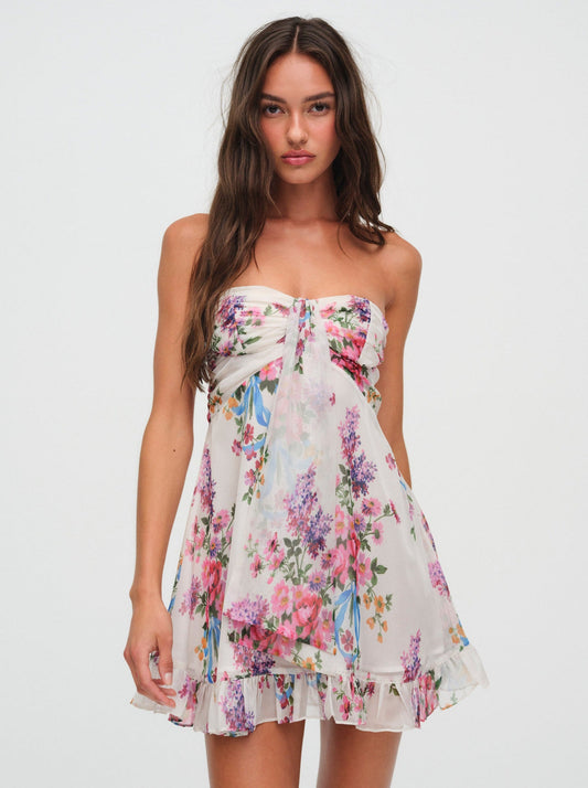 Teagan Mini Dress - White | For Love and Lemons