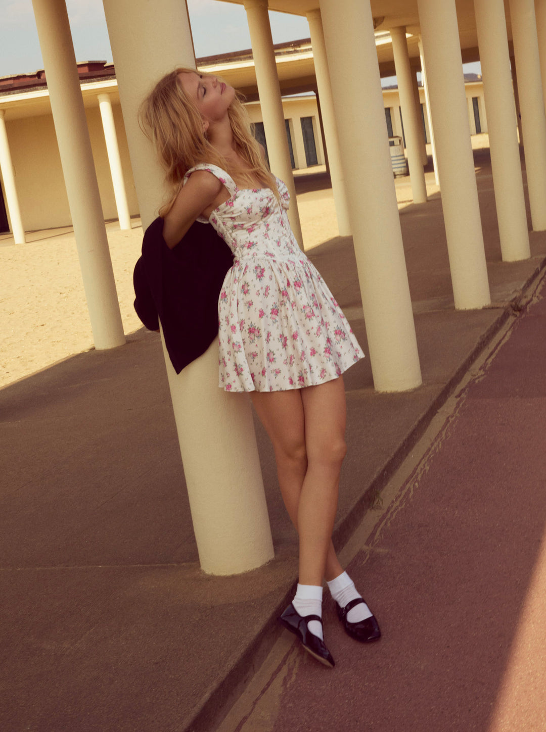 August Mini Dress - White | For Love and Lemons