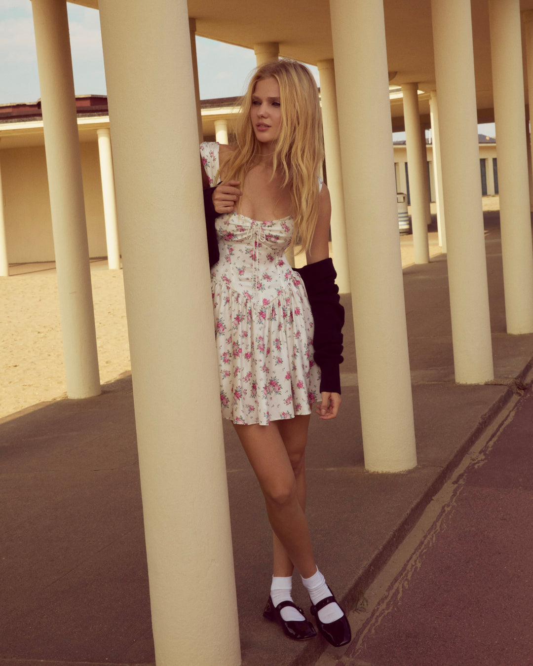 August Mini Dress - White | For Love and Lemons
