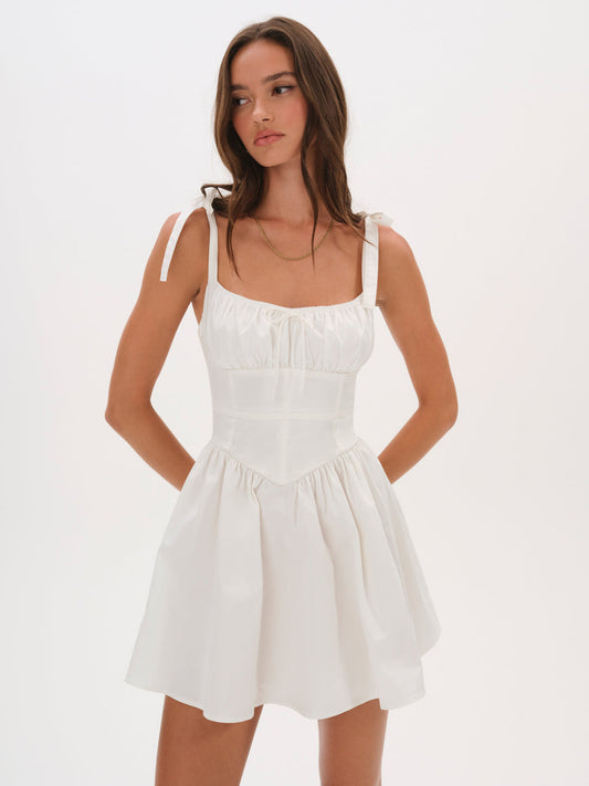 Jessie Mini Dress - White | For Love and Lemons