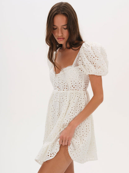 Becca Mini Dress - White | For Love and Lemons