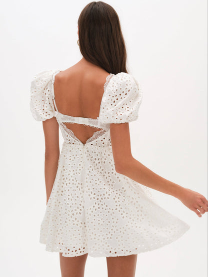 Becca Mini Dress - White | For Love and Lemons