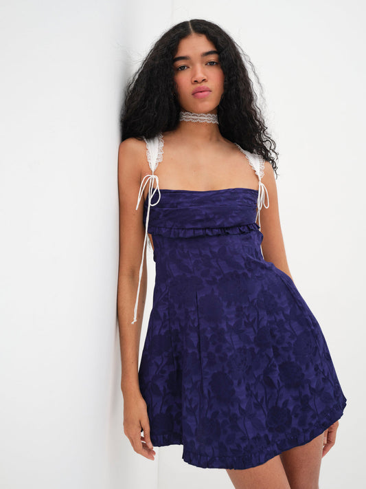 Holland Mini Dress - Blue | For Love and Lemons