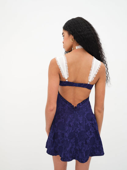 Holland Mini Dress - Blue | For Love and Lemons