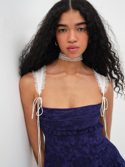Holland Mini Dress - Blue | For Love and Lemons