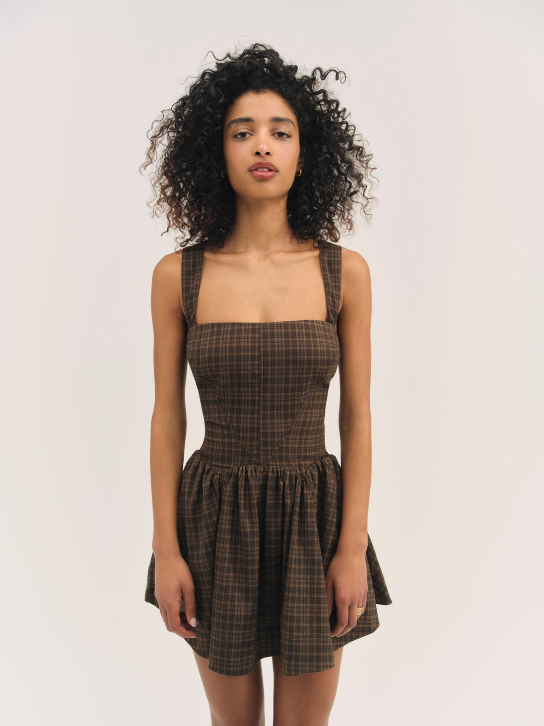 Ginny Mini Dress - Brown | For Love and Lemons