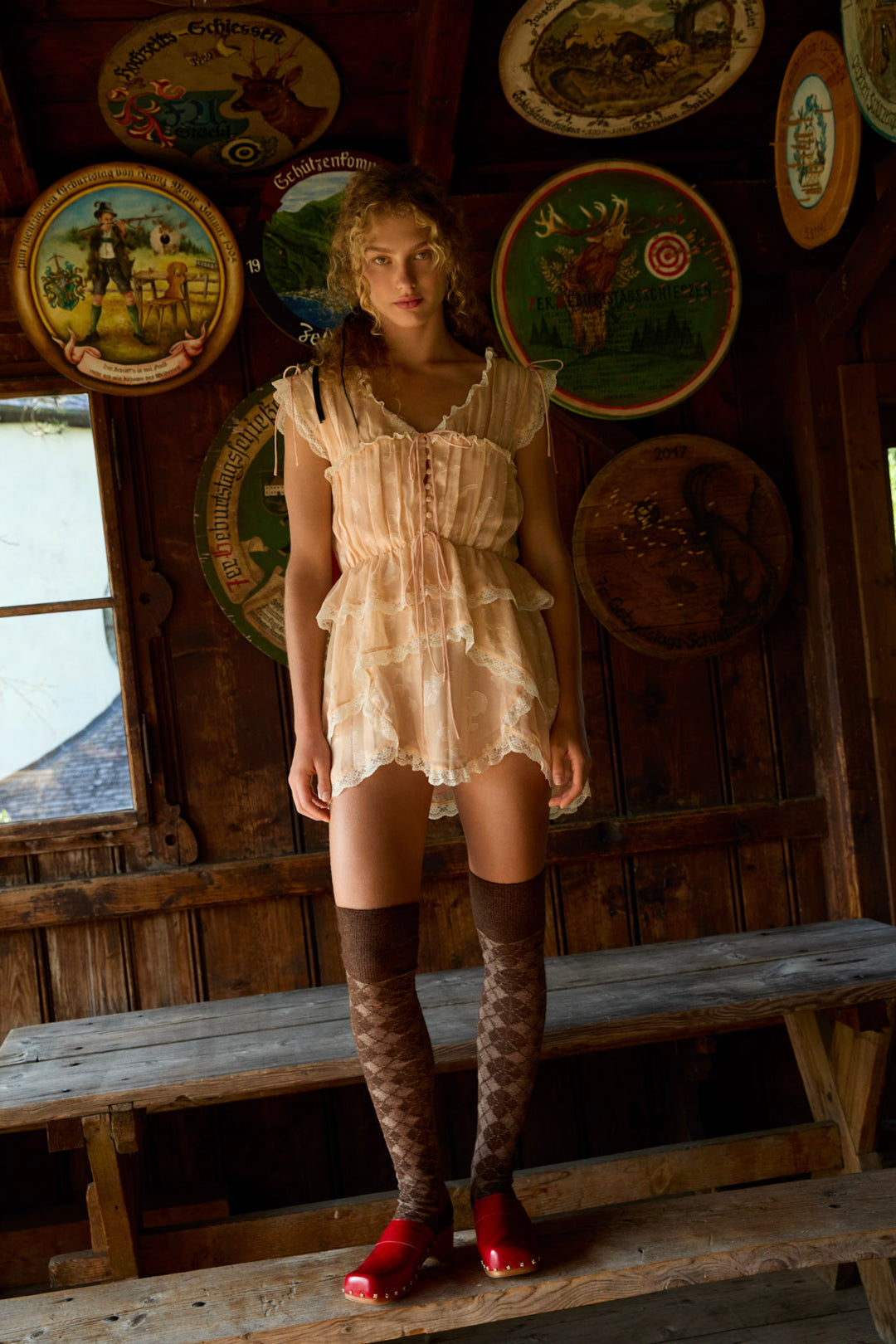 Ciara Mini Dress - Bisque | For Love and Lemons