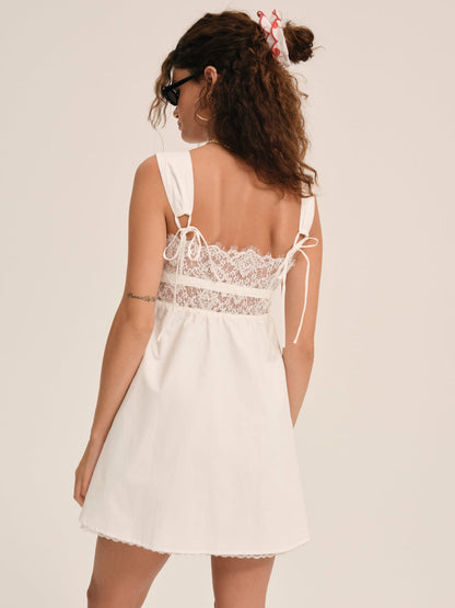 Marion Mini Dress - White | For Love and Lemons