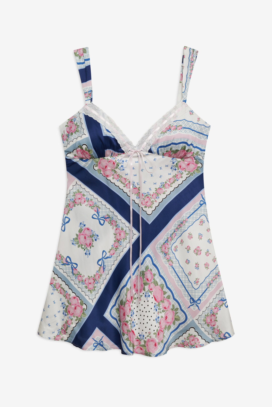 Summer Scarf Mini Dress - Blue | For Love and Lemons