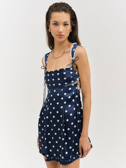 Holland Mini Dress - Navy | For Love and Lemons