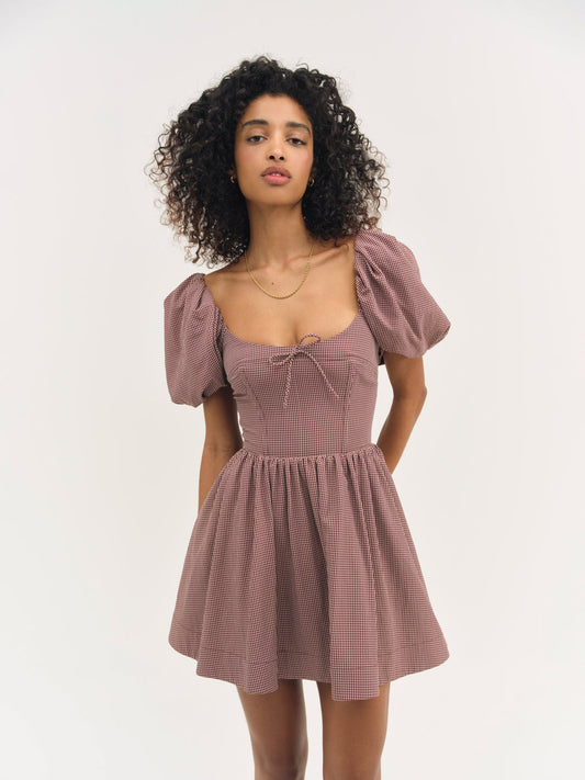 Florence Mini Dress - Burgundy | For Love and Lemons