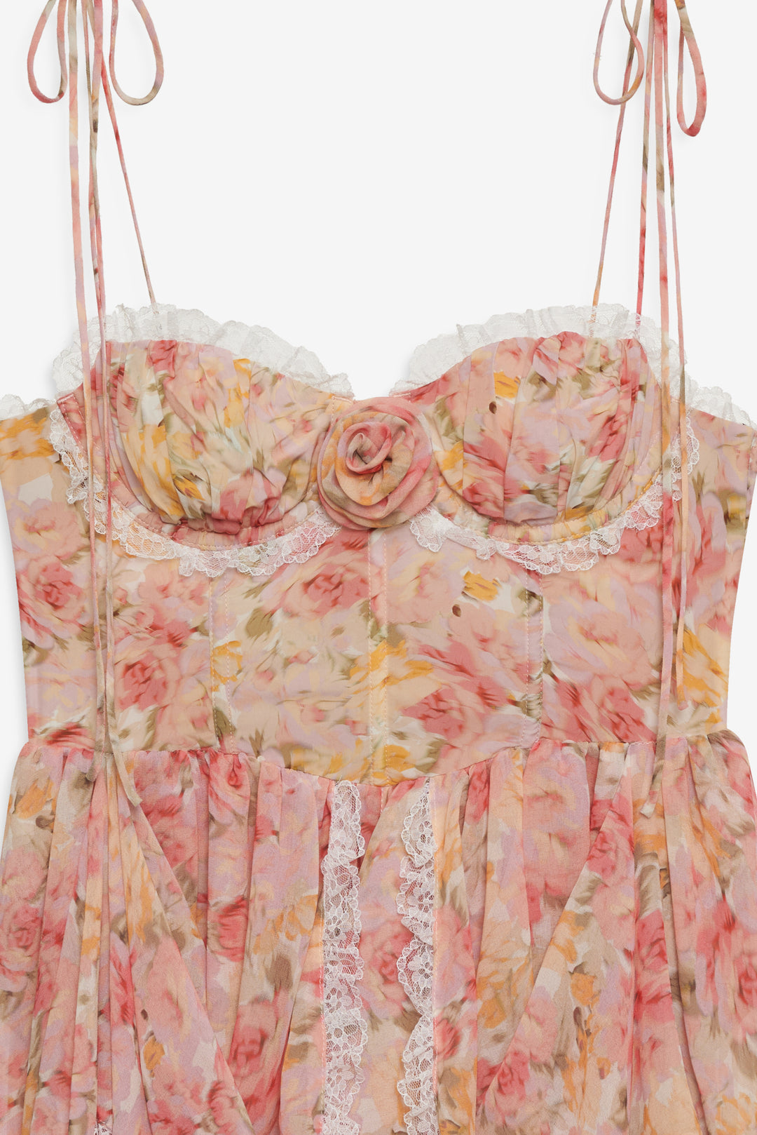 Elea Asymmetrical Mini Dress - Peach | For Love and Lemons