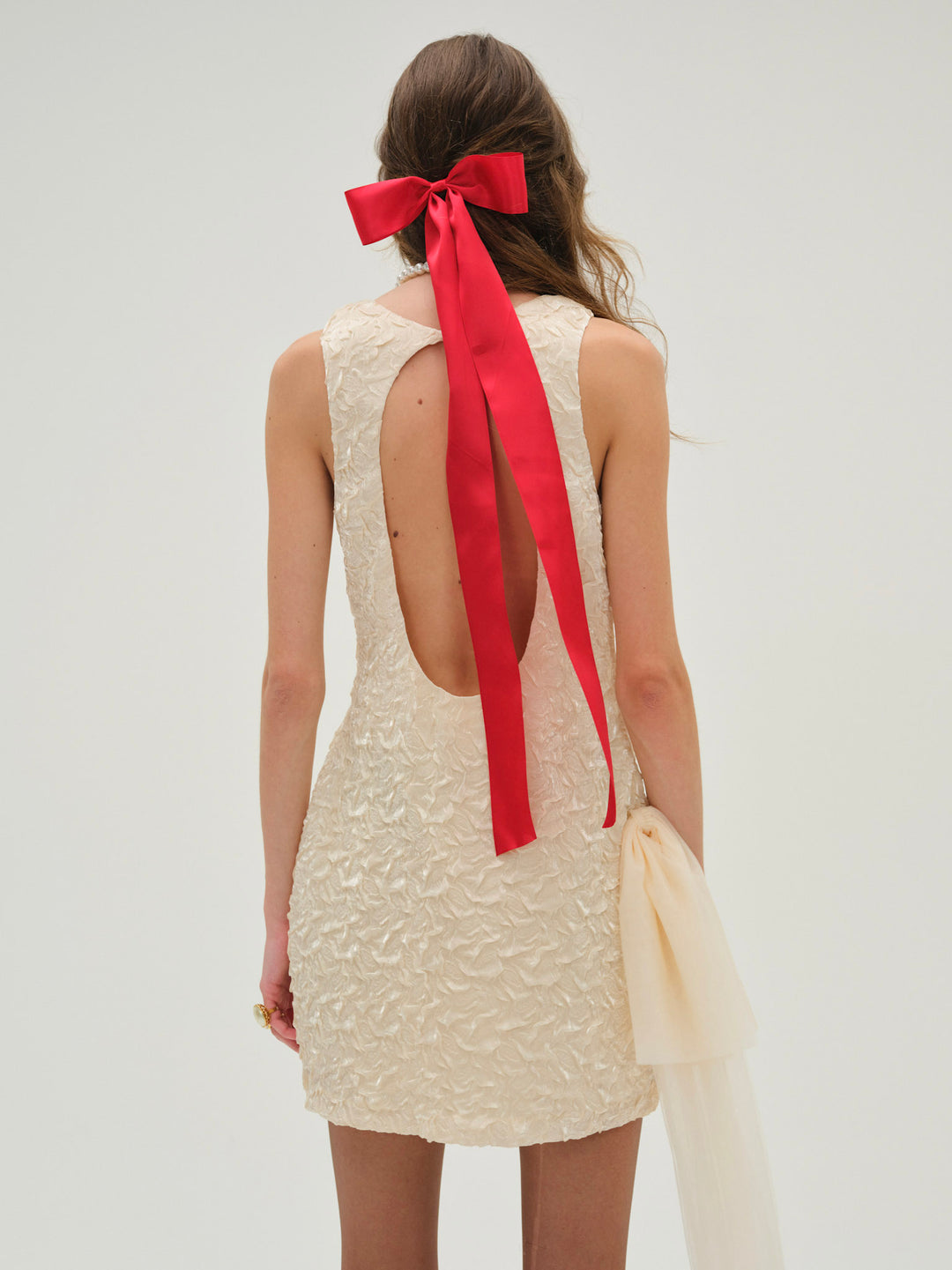 Frosted Organza Mini Dress - Cream | For Love and Lemons