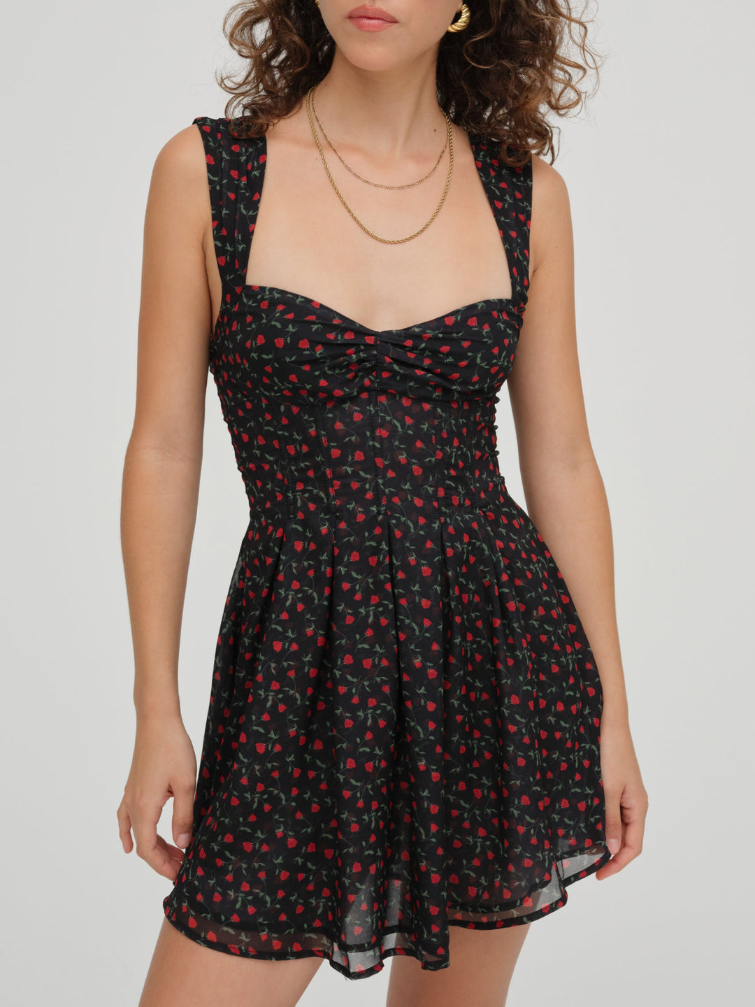August Mini Dress - Black | For Love and Lemons