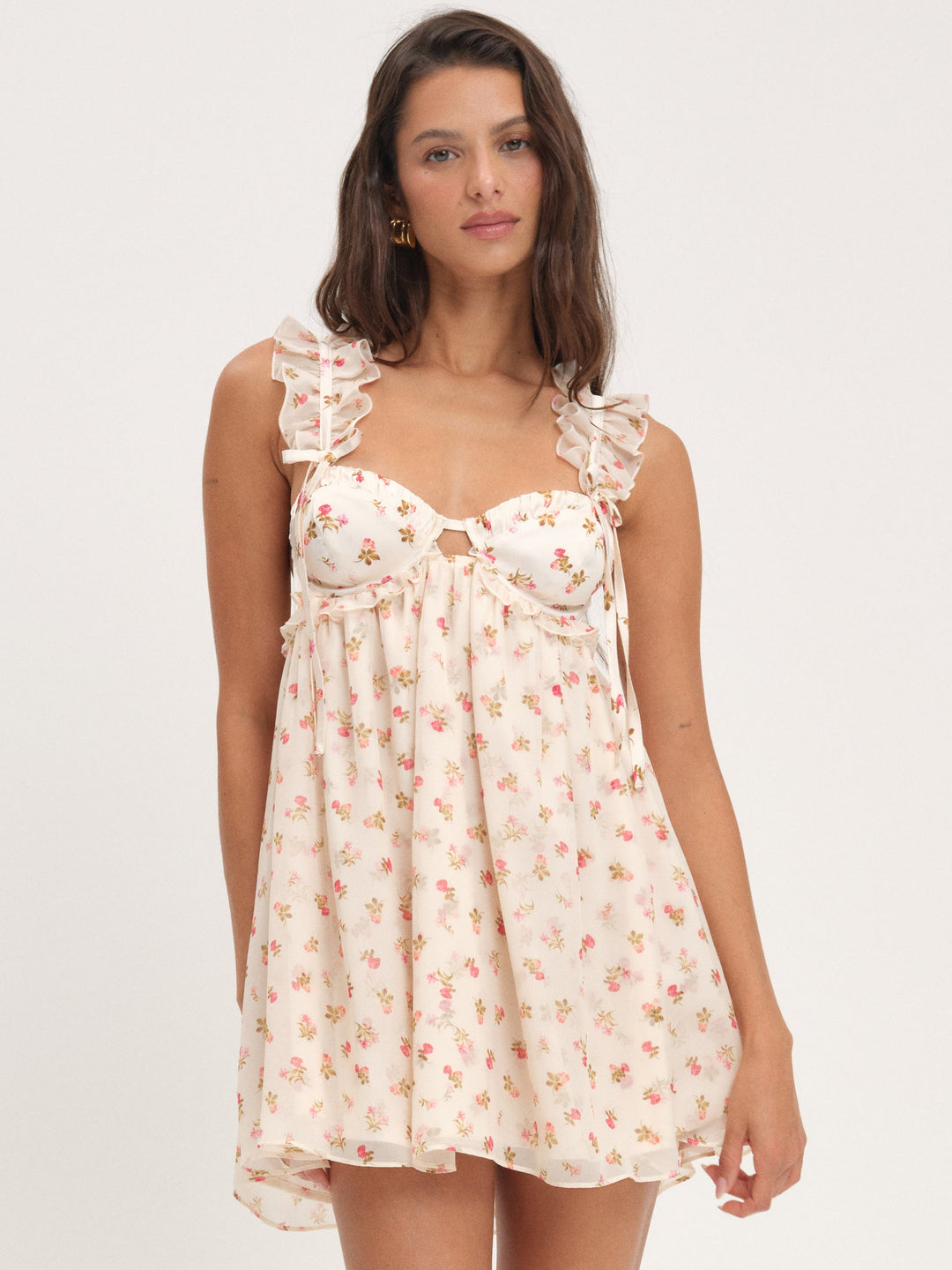Poppy Mini Dress - White | For Love and Lemons