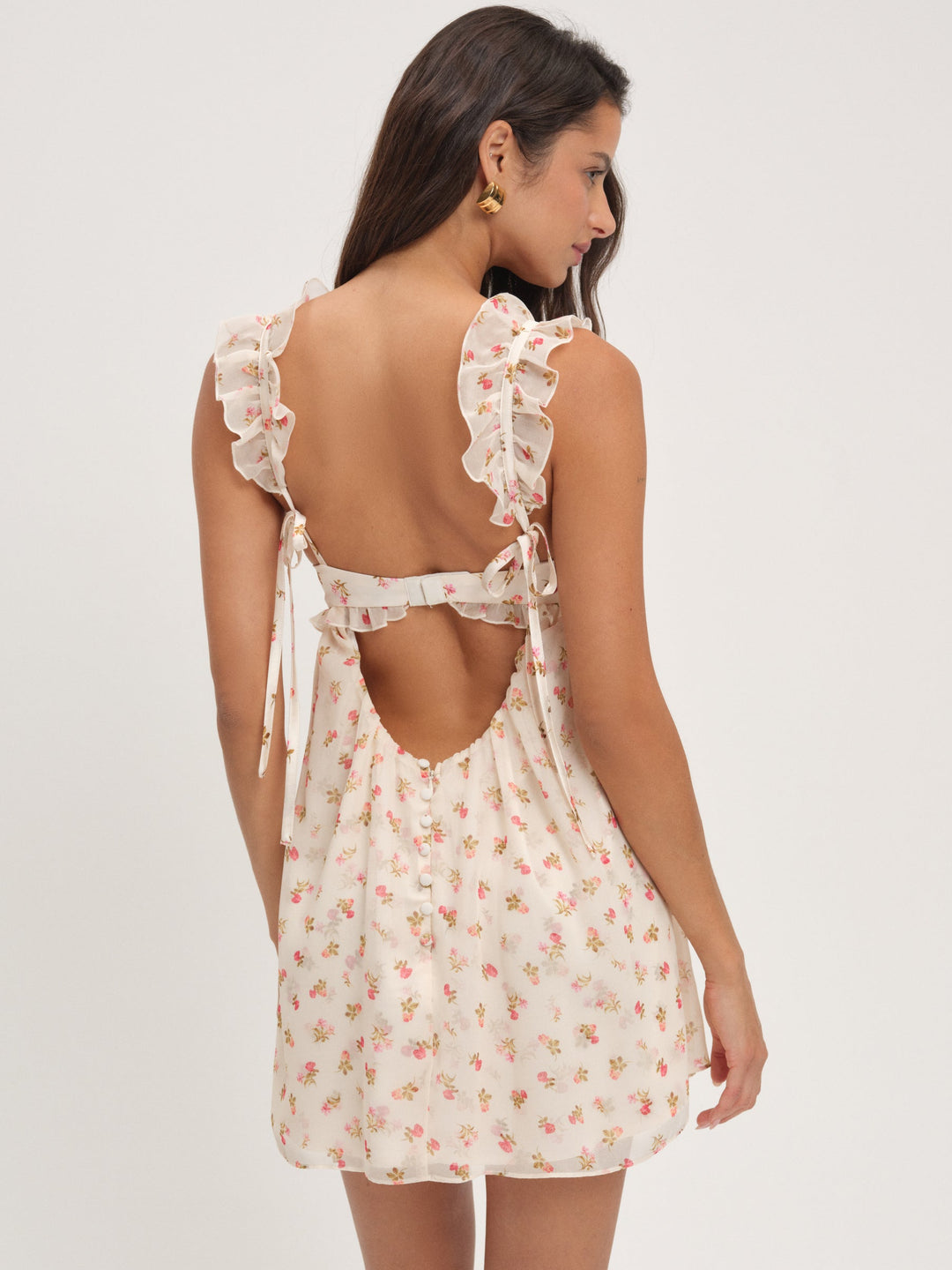 Poppy Mini Dress - White | For Love and Lemons
