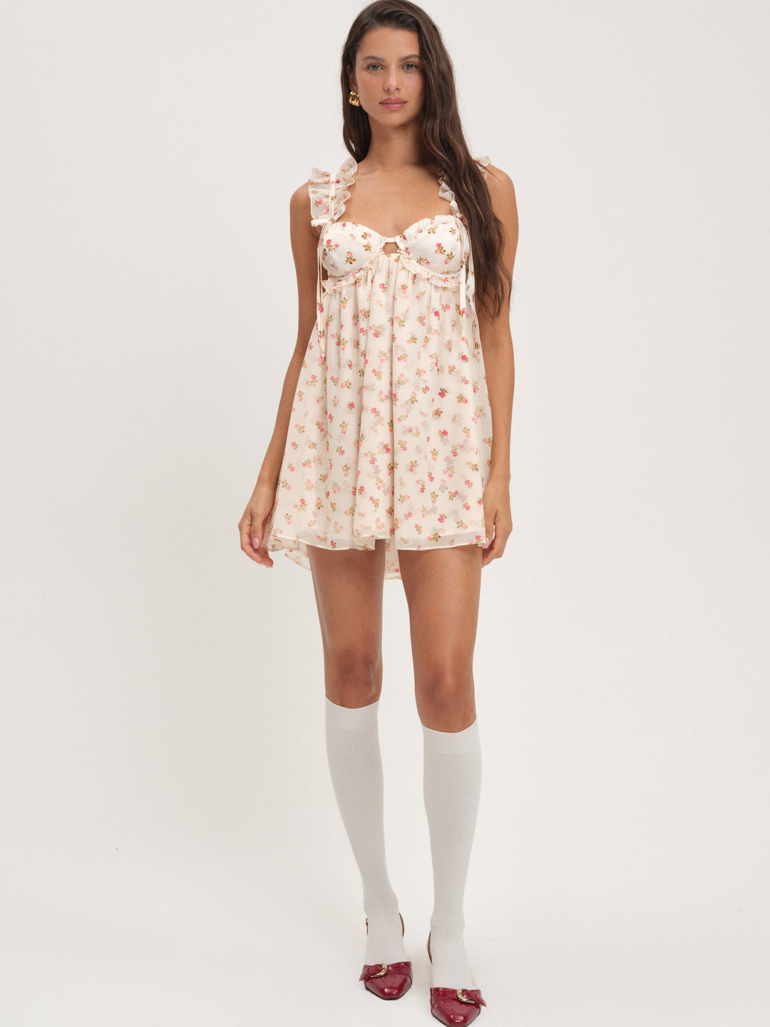 Poppy Mini Dress - White | For Love and Lemons