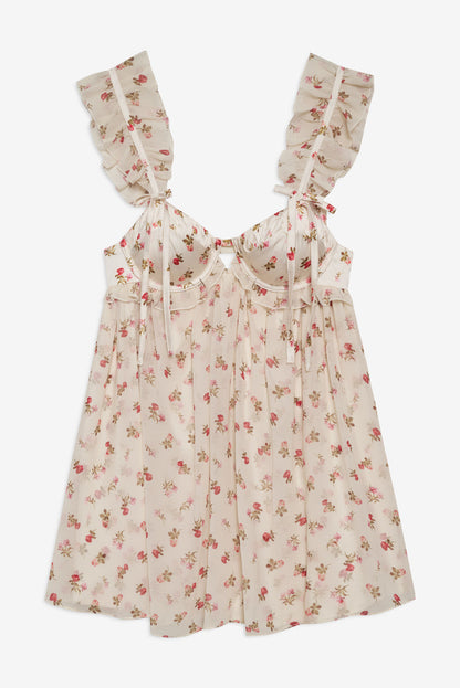 Poppy Mini Dress - White | For Love and Lemons