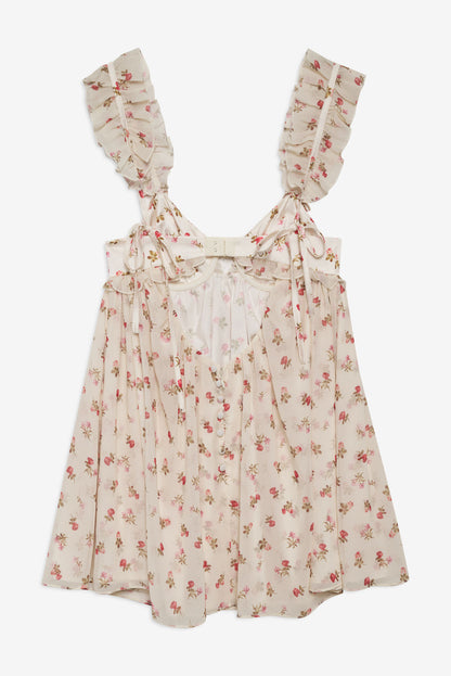 Poppy Mini Dress - White | For Love and Lemons