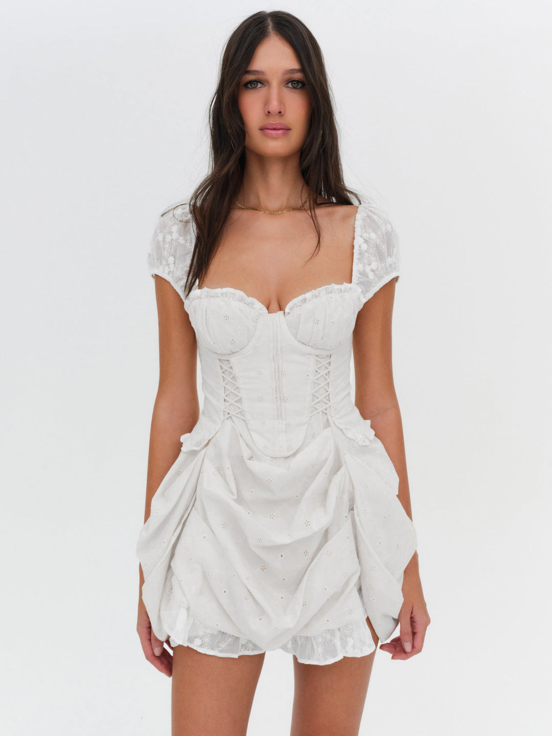 Morgan Mini Dress - Bright White | For Love and Lemons