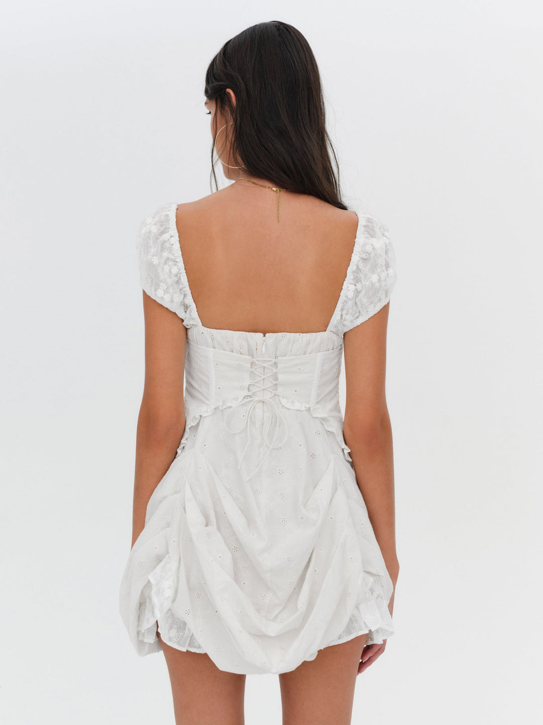 Morgan Mini Dress - Bright White | For Love and Lemons