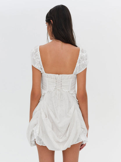 Morgan Mini Dress - Bright White | For Love and Lemons