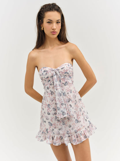 Teagan Mini Dress - White | For Love and Lemons