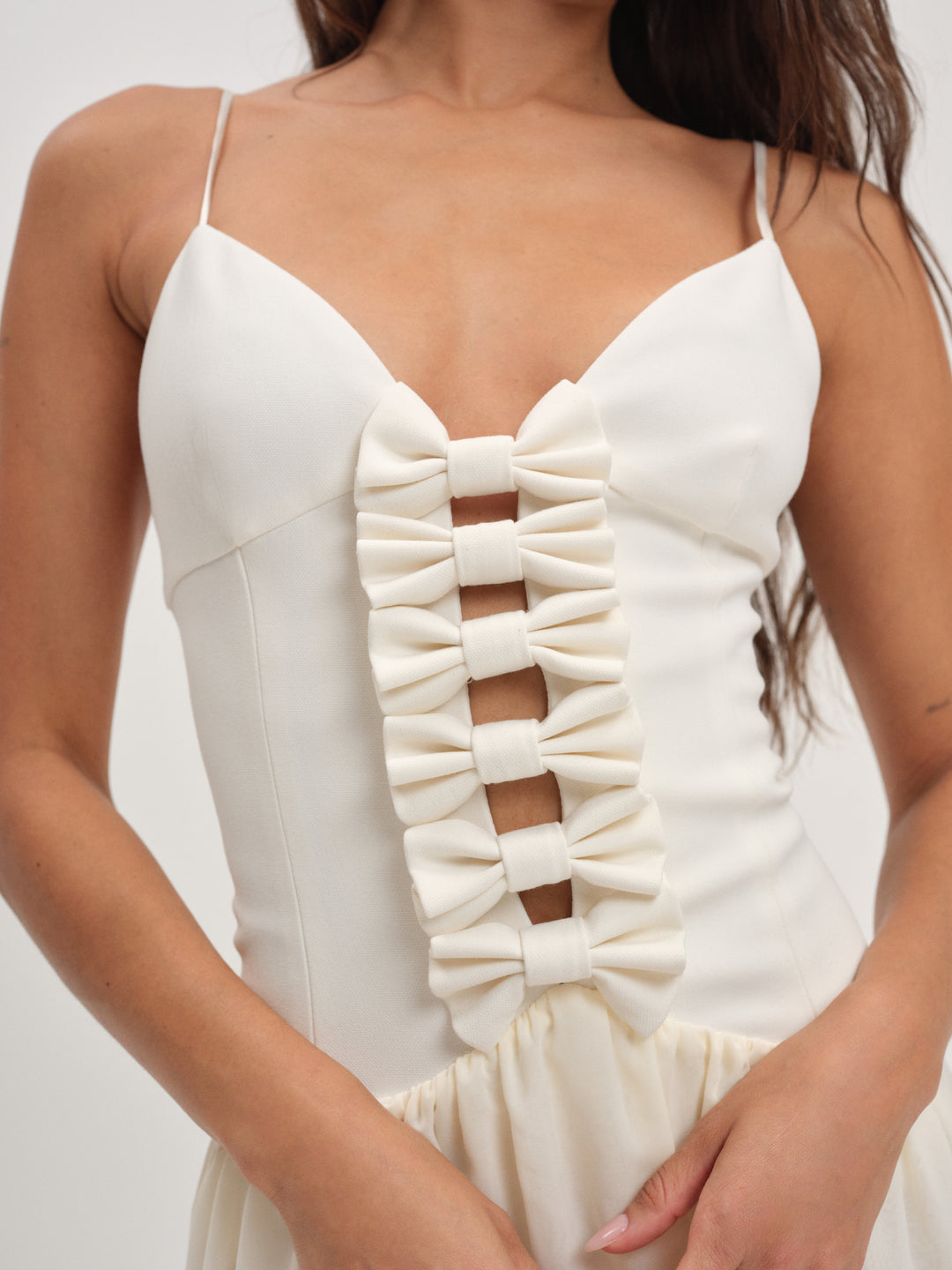 Josie Micro Mini Dress - Cream | For Love and Lemons