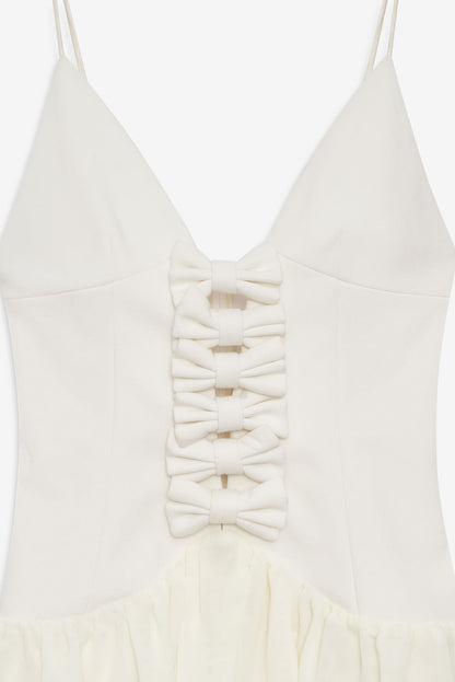 Josie Micro Mini Dress - Cream | For Love and Lemons