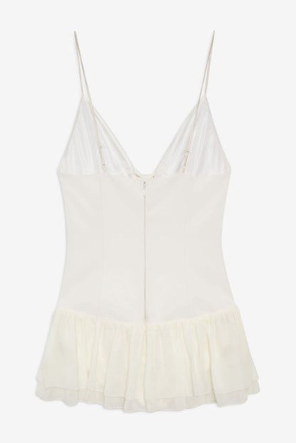 Josie Micro Mini Dress - Cream | For Love and Lemons
