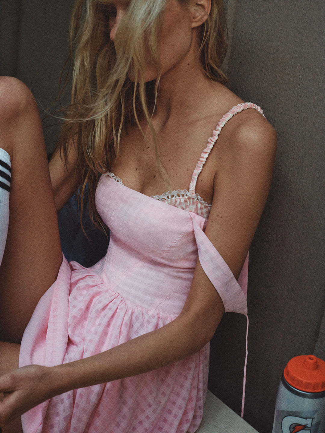 Ginny Gingham Mini Dress - Pink | For Love and Lemons