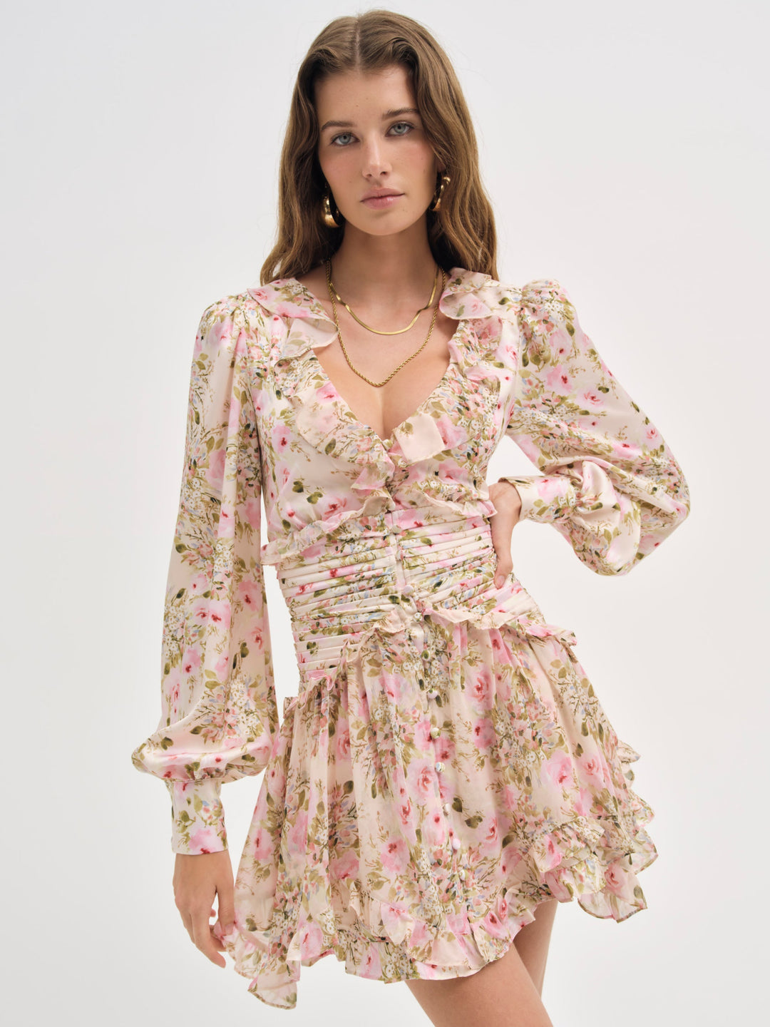 Jayleen Mini Dress - Light Pink | For Love and Lemons