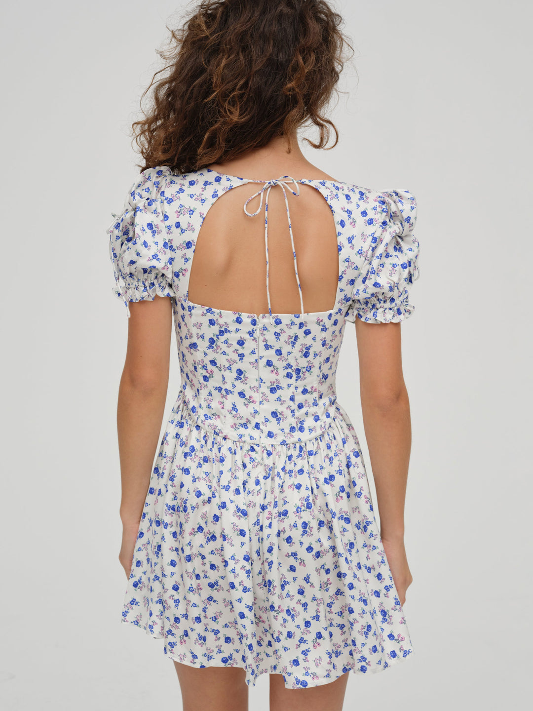 Paulina Puff Sleeve Dress - Blue | For Love and Lemons