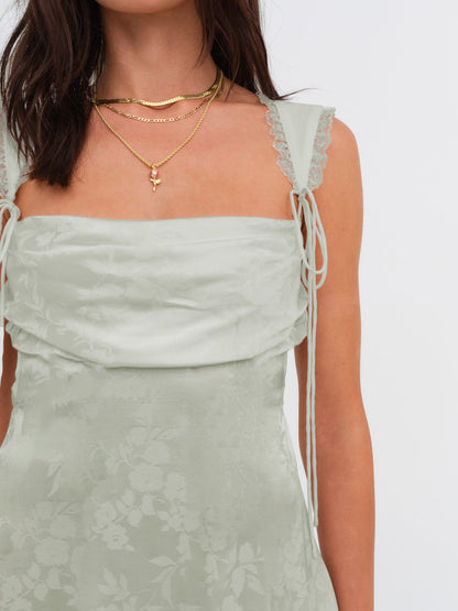 Holland Mini Dress - Green | For Love and Lemons