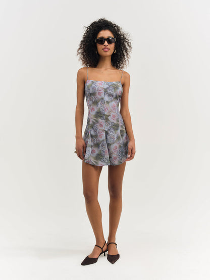 Fallen Floral Mini Dress - Purple | For Love and Lemons