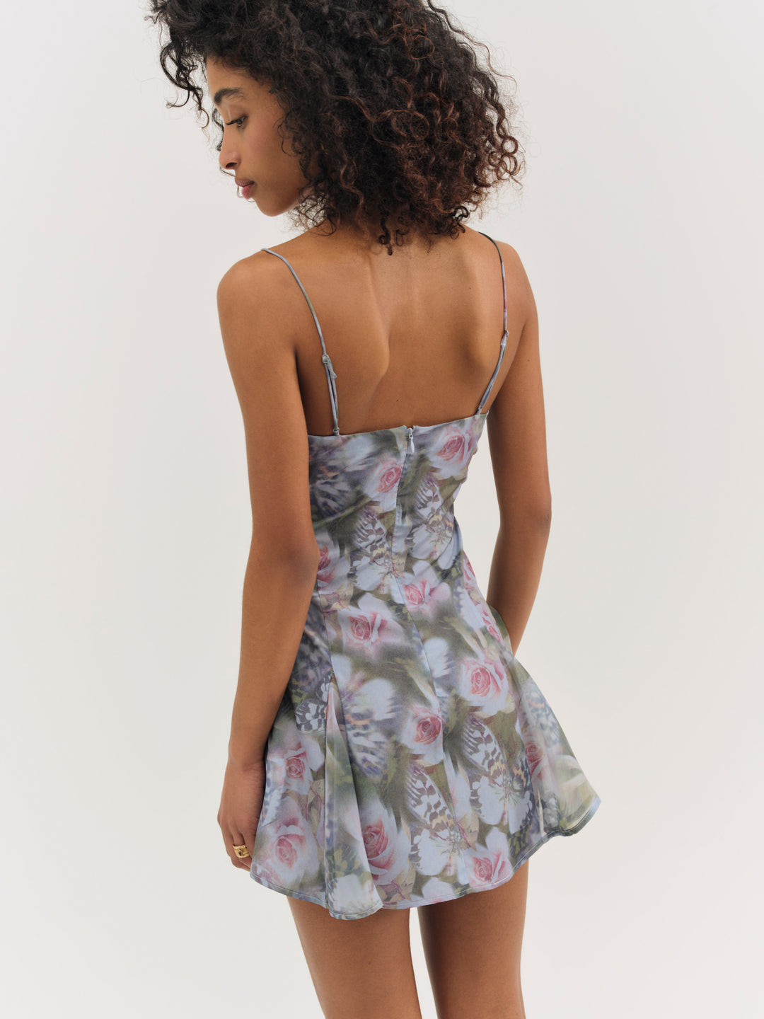 Fallen Floral Mini Dress - Purple | For Love and Lemons